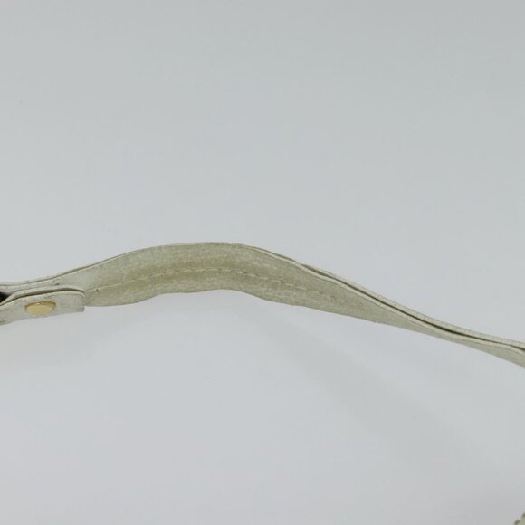 CELINE Shoulder Bag Leather White Auth fm4520 - Picture 8 of 14